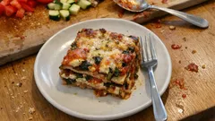 Vegetarische Gemüselasagne mit Käse-Béchamel – saftig, bunt und perfekt zum Vorbereiten