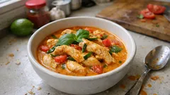 Panang-Curry mit Hähnchen – cremig, mild-würzig und in 20 Minuten fertig